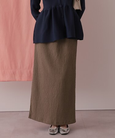 ポコポコジャガードIラインスカート