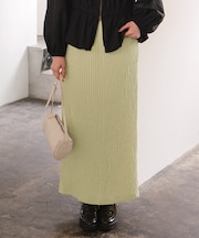 ポコポコジャガードIラインスカート