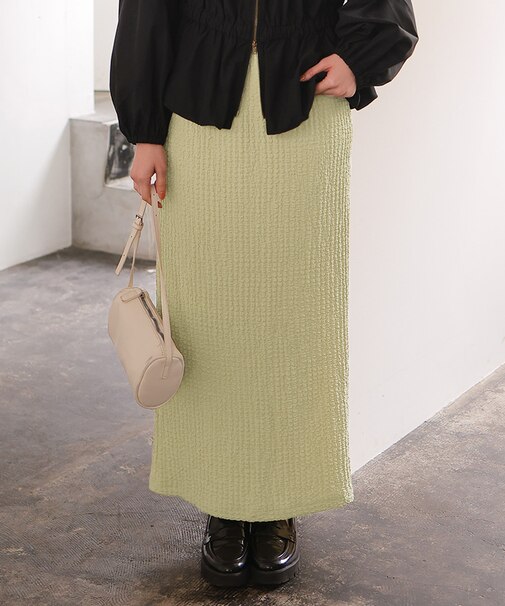 ポコポコジャガードIラインスカート