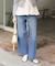 ストレートシルエットデニムパンツ