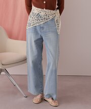 ストレートシルエットデニムパンツ