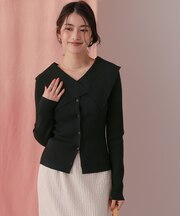 UVケア/抗ピルビッグカラーリブニット