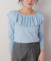 マルチwayフリルカットソートップス