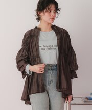 ティアードギャザーボリュームブラウス