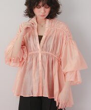 ティアードギャザーボリュームブラウス