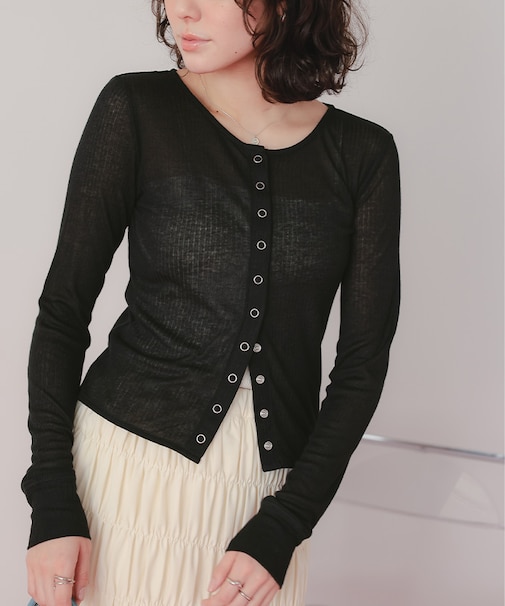 シアーテレコカーディガン