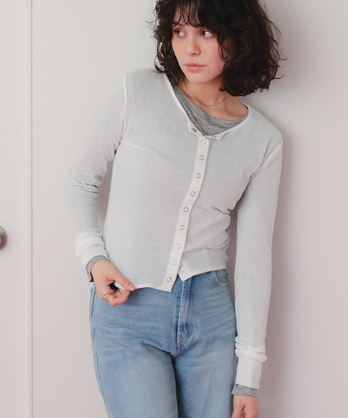 シアーテレコカーディガン