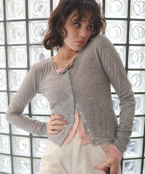 シアーテレコカーディガン