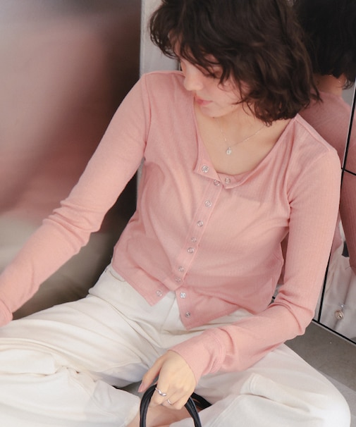 シアーテレコカーディガン