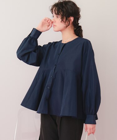 フレアシルエットシャツ