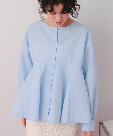 フレアシルエットシャツ