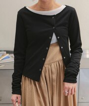 リングドットロングスリーブトップス