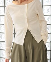 リングドットロングスリーブトップス