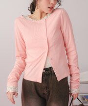 リングドットロングスリーブトップス