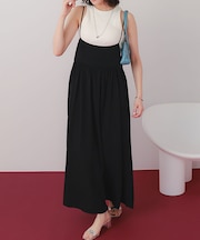 ギャザーボリュームキャミソールワンピース