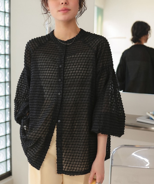 シアージャガードボリュームブラウス