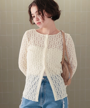 前後2wayアソートカットカーディガン