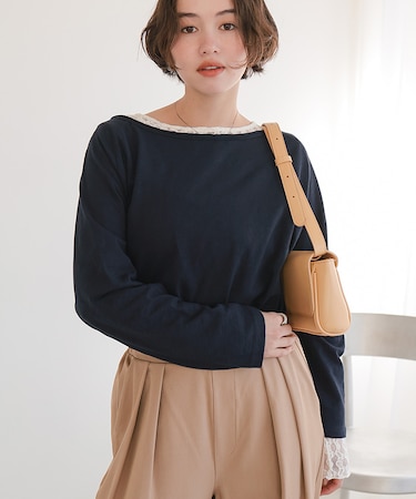 ルーズロングスリーブカットソー