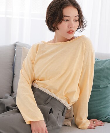 ルーズロングスリーブカットソー