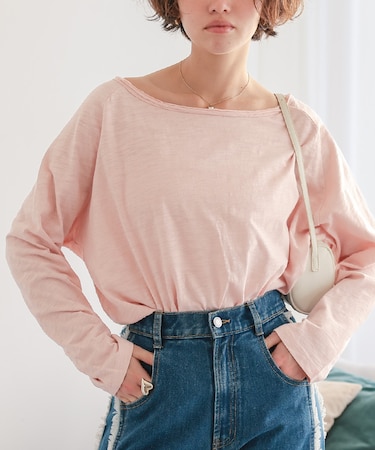 ルーズロングスリーブカットソー