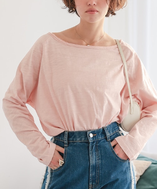 ルーズロングスリーブカットソー