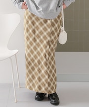 チェックストレートスカート