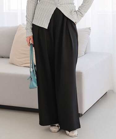 ツータックワイドイージーパンツ