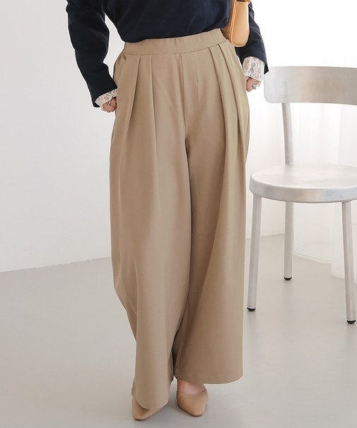 ツータックワイドイージーパンツ