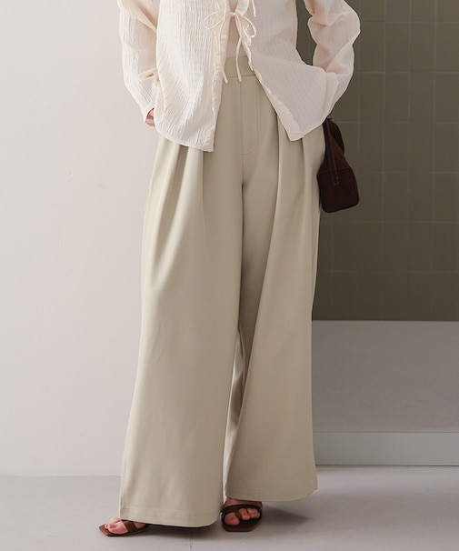 ツータックワイドイージーパンツ