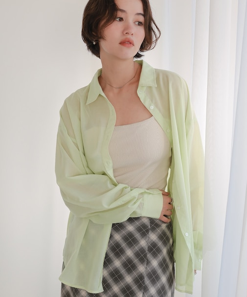 シアーカラーシャツ