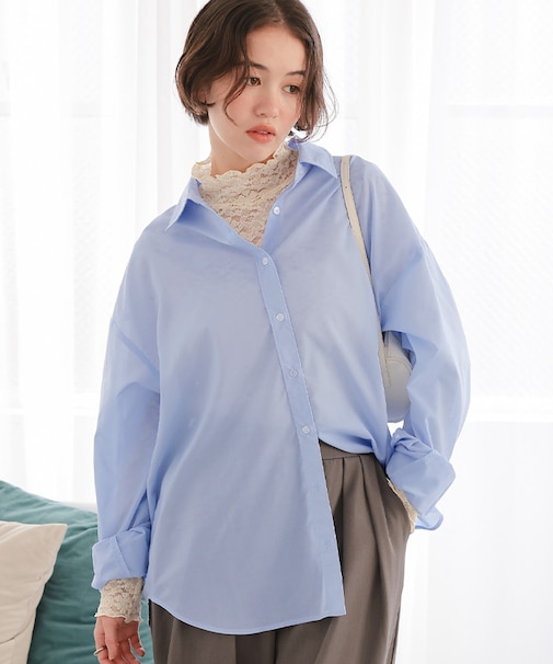 シアーカラーシャツ