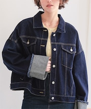 袖ロールアップデニムジャケット