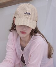 ラインチェックロゴキャップ