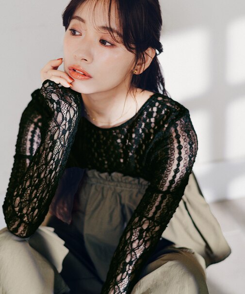 前後2way切替デザインレーストップス