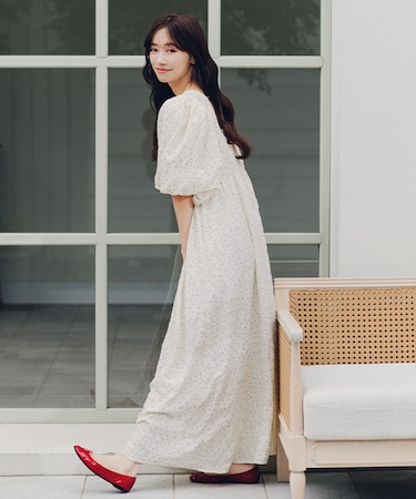 エアリーバックリボンワンピース