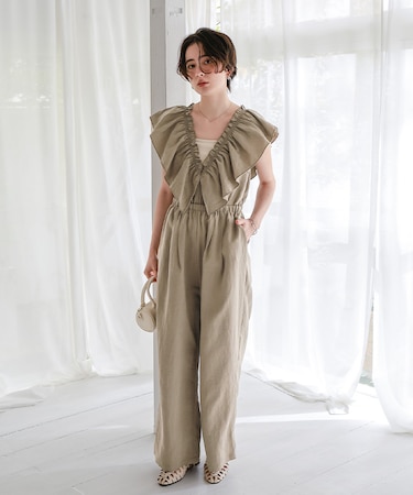 2wayフリルオールインワン