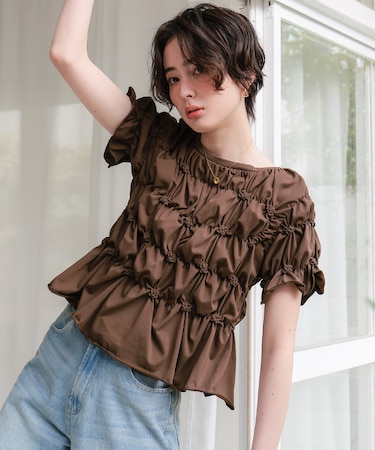 ポコポコシャーリング半袖Tシャツ