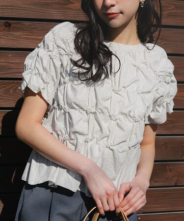 ポコポコシャーリング半袖Tシャツ