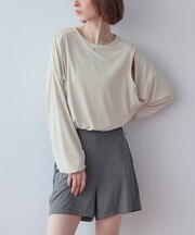 4点セット/カットアウトラッシュガード×ビキニ/水着