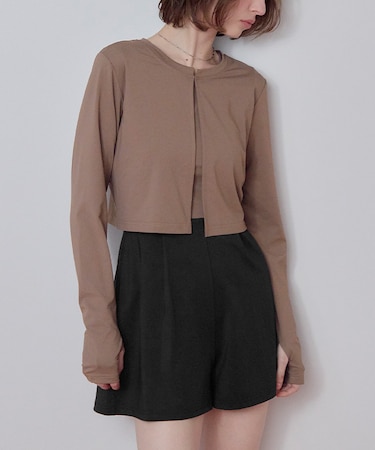 3点セット/前開きトップス付オールインワン/ラッシュガード