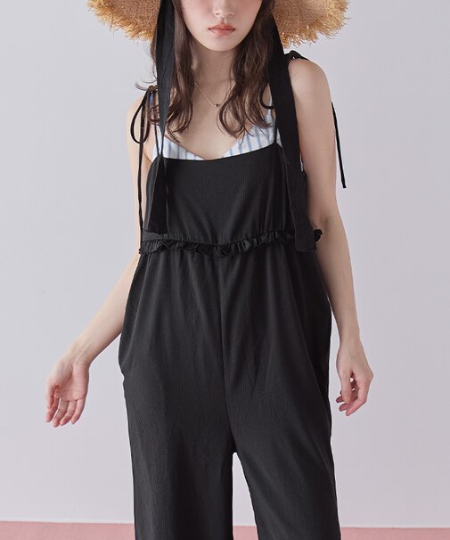 ミニフリルキャミソールオールインワン