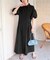 パフスリーブシャツワンピース