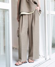 リネンライクワイドパンツ