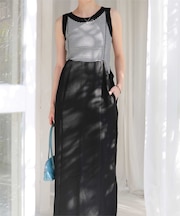 リネンライクIラインスカート