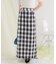 Iラインチェックスカート