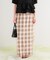 Iラインチェックスカート