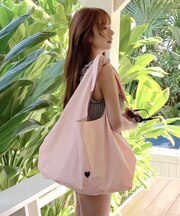 コットンリバーシブルラウンドトートバッグ/グッズ