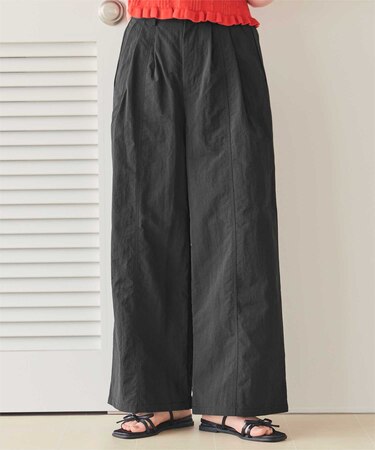 撥水ワイドデザインパンツ