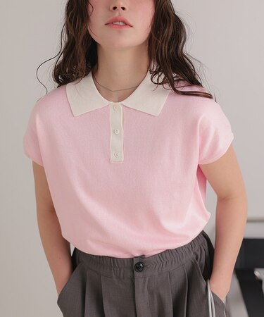 フレンチスリーブポロニット