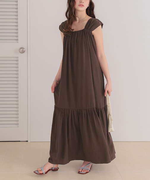 2wayショルダーワンピース